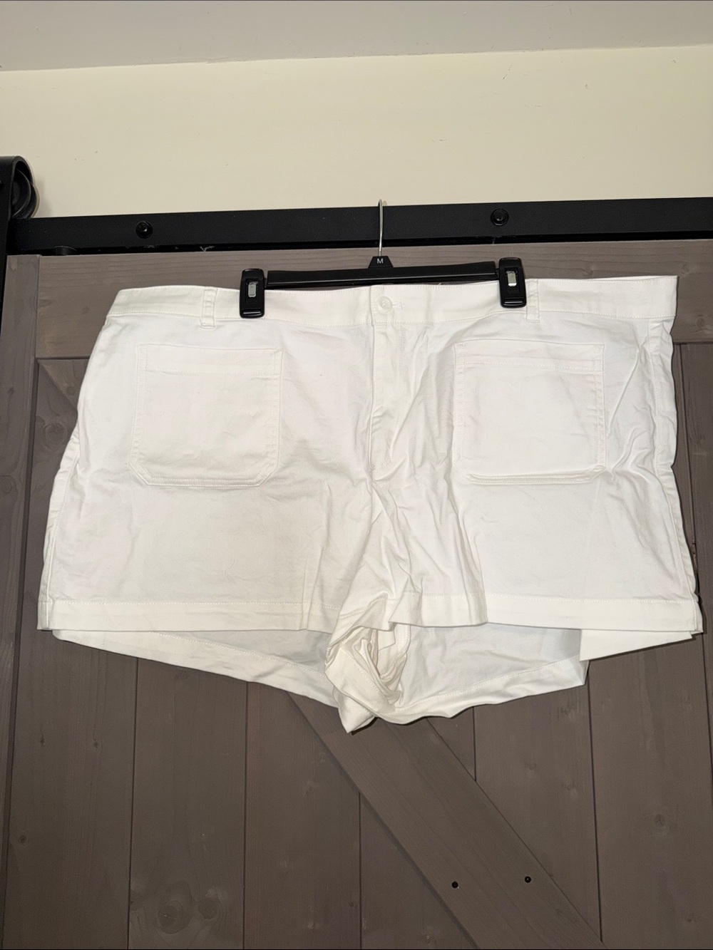 J. Crew White Women's Bermuda Shorts with Patch Pockets - Classic Fit